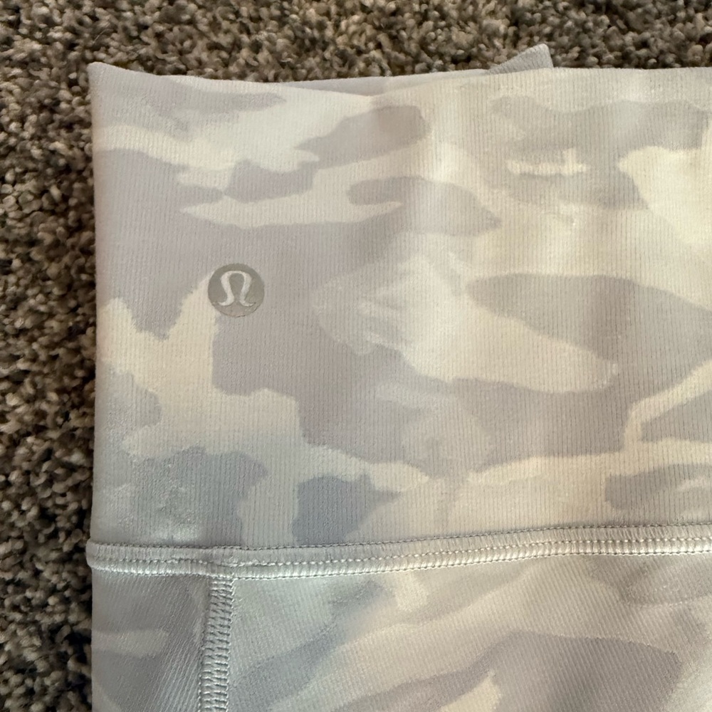 lululemon athletica Gray Camo Leggings